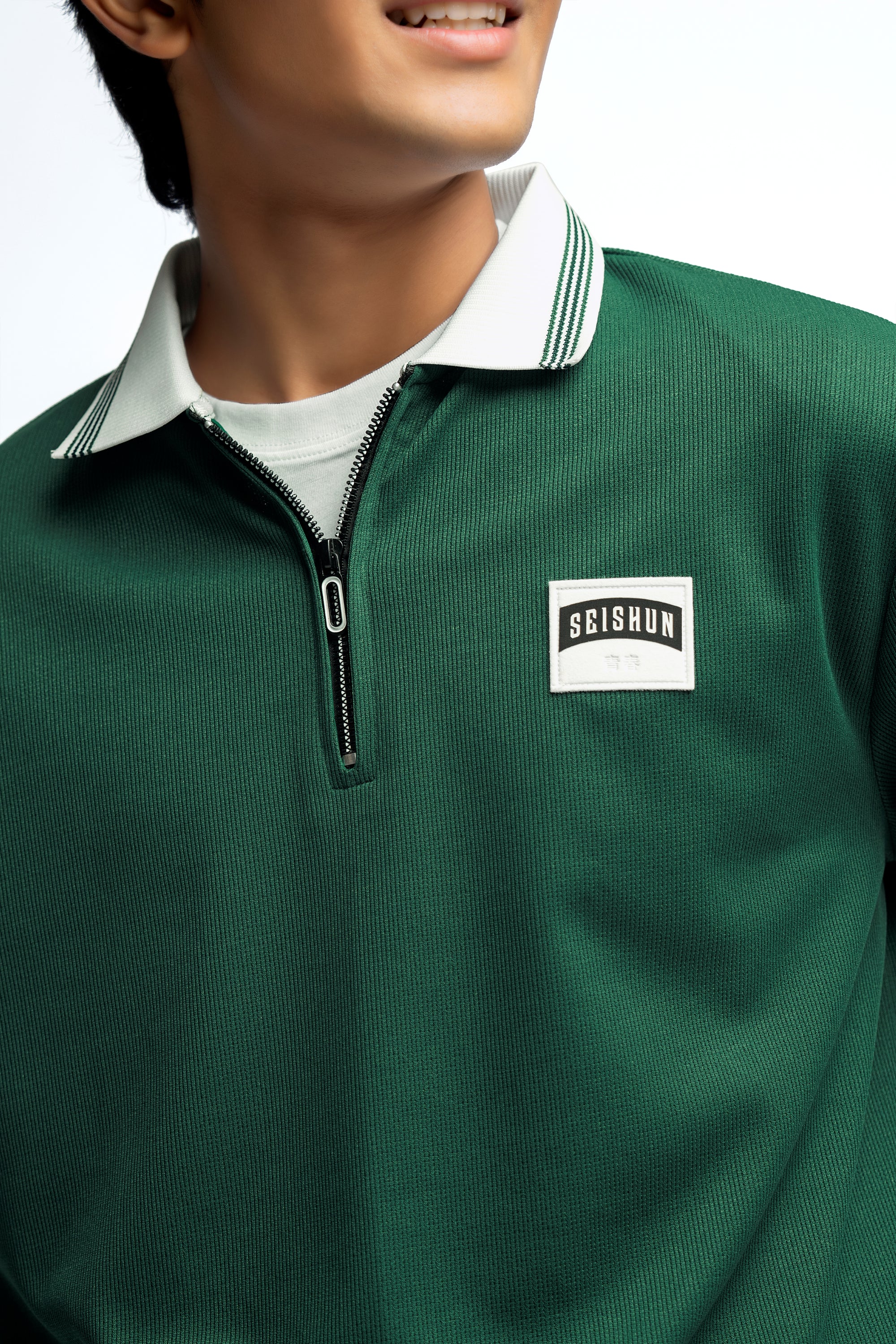HUNTER GREEN BOYS POLO