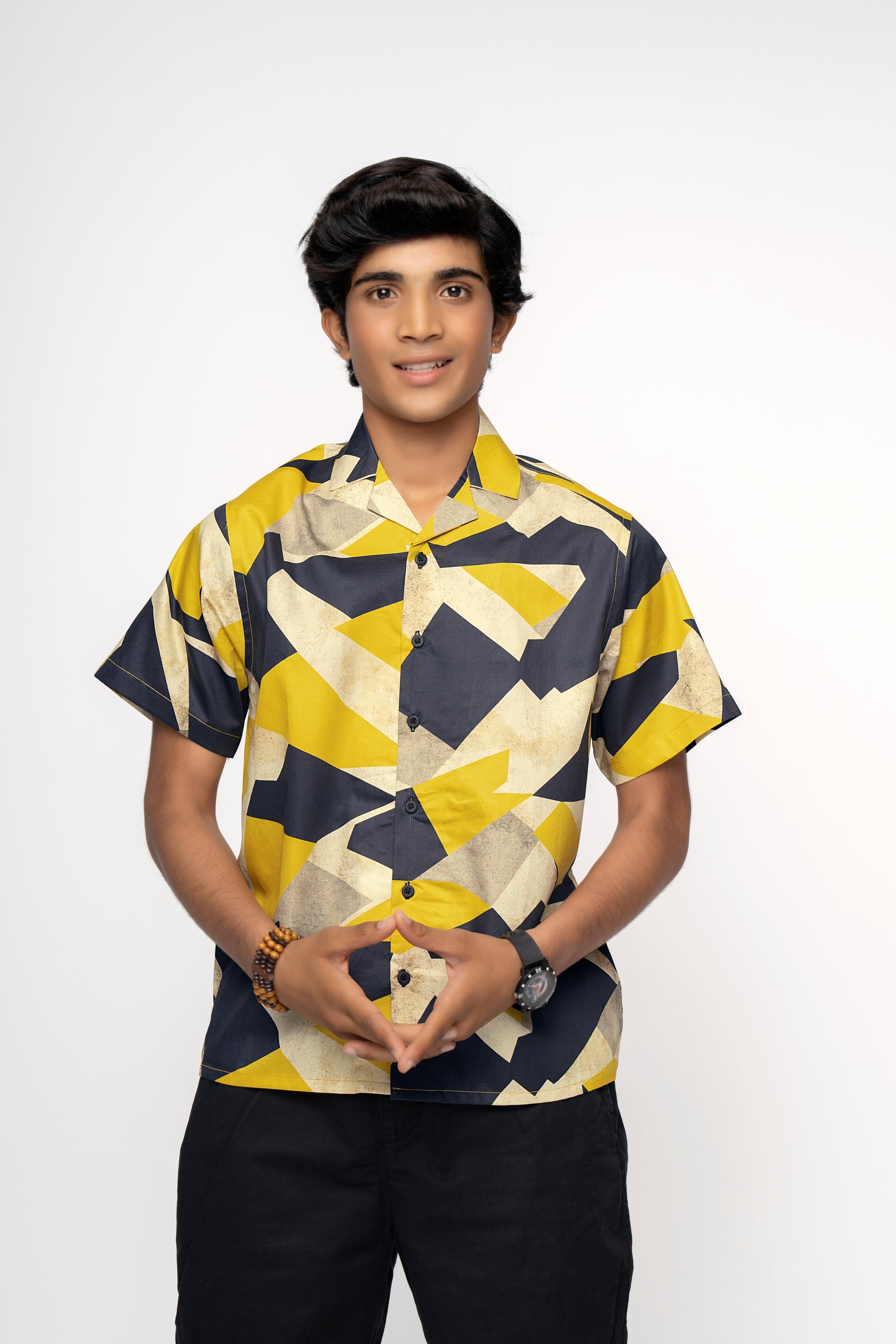 YELLOW BOYS CUBAN SHIRT