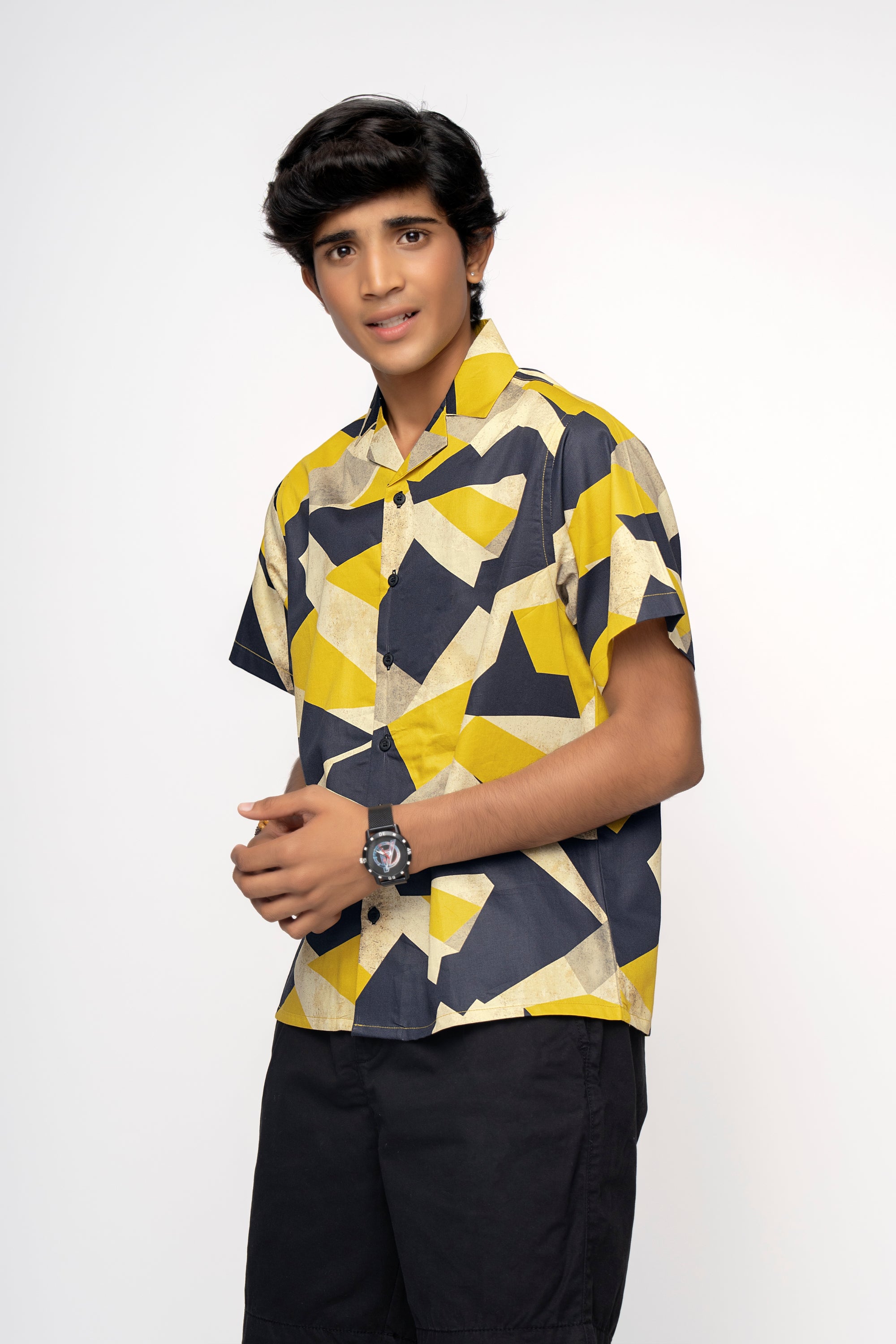 YELLOW BOYS CUBAN SHIRT