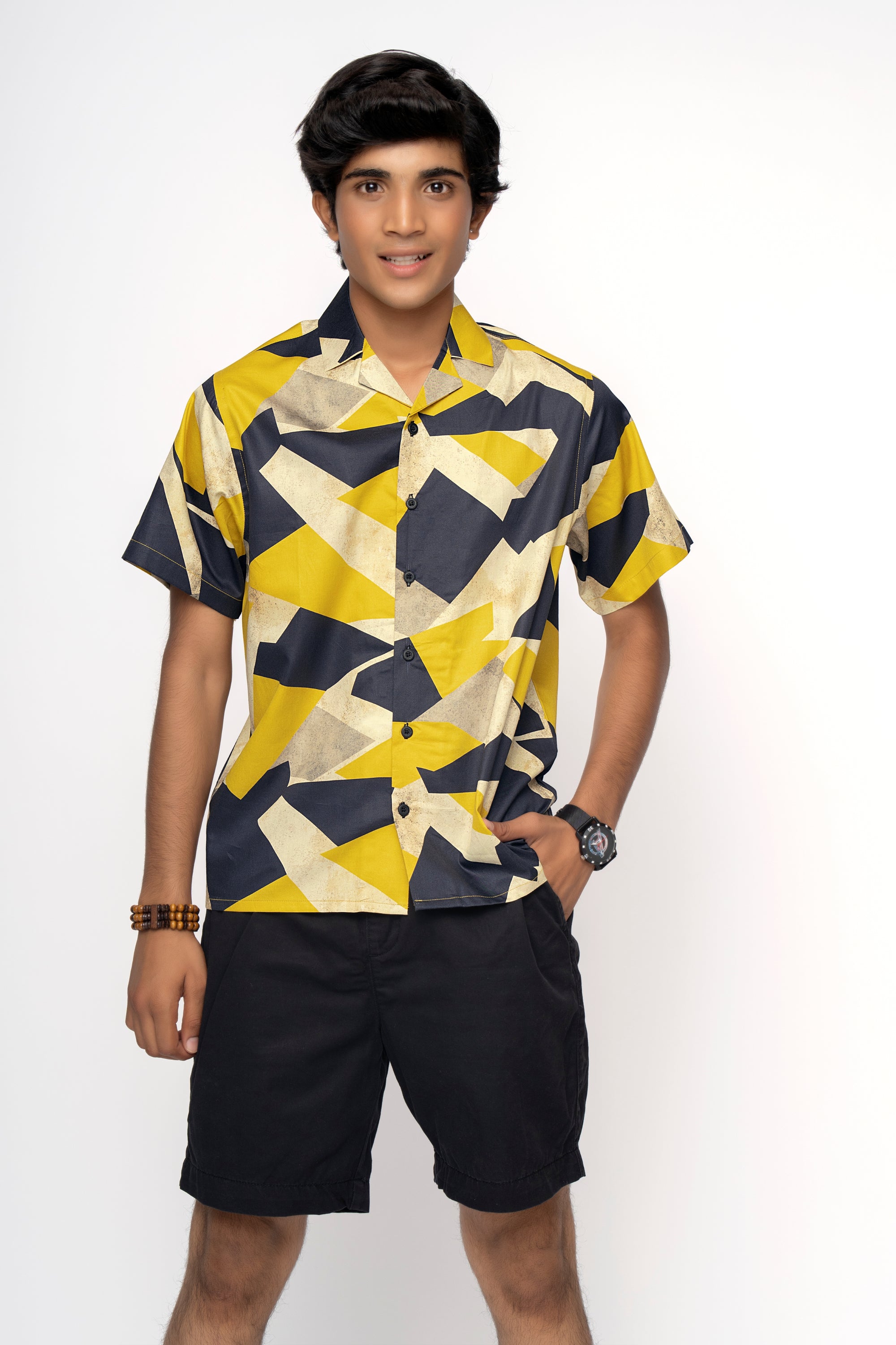 YELLOW BOYS CUBAN SHIRT