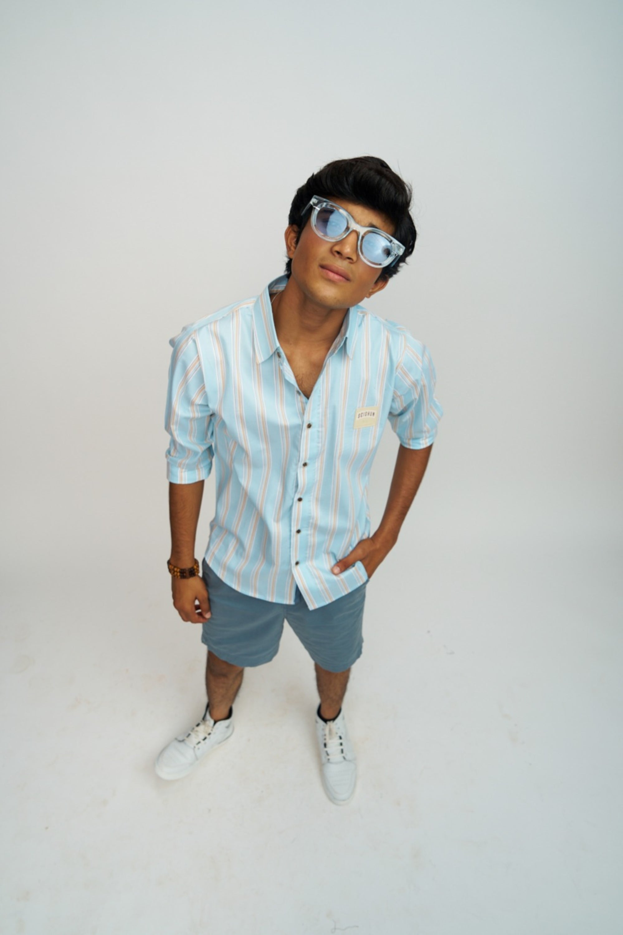 STRIPED SOFT BLUE PREMIUM SHIRT