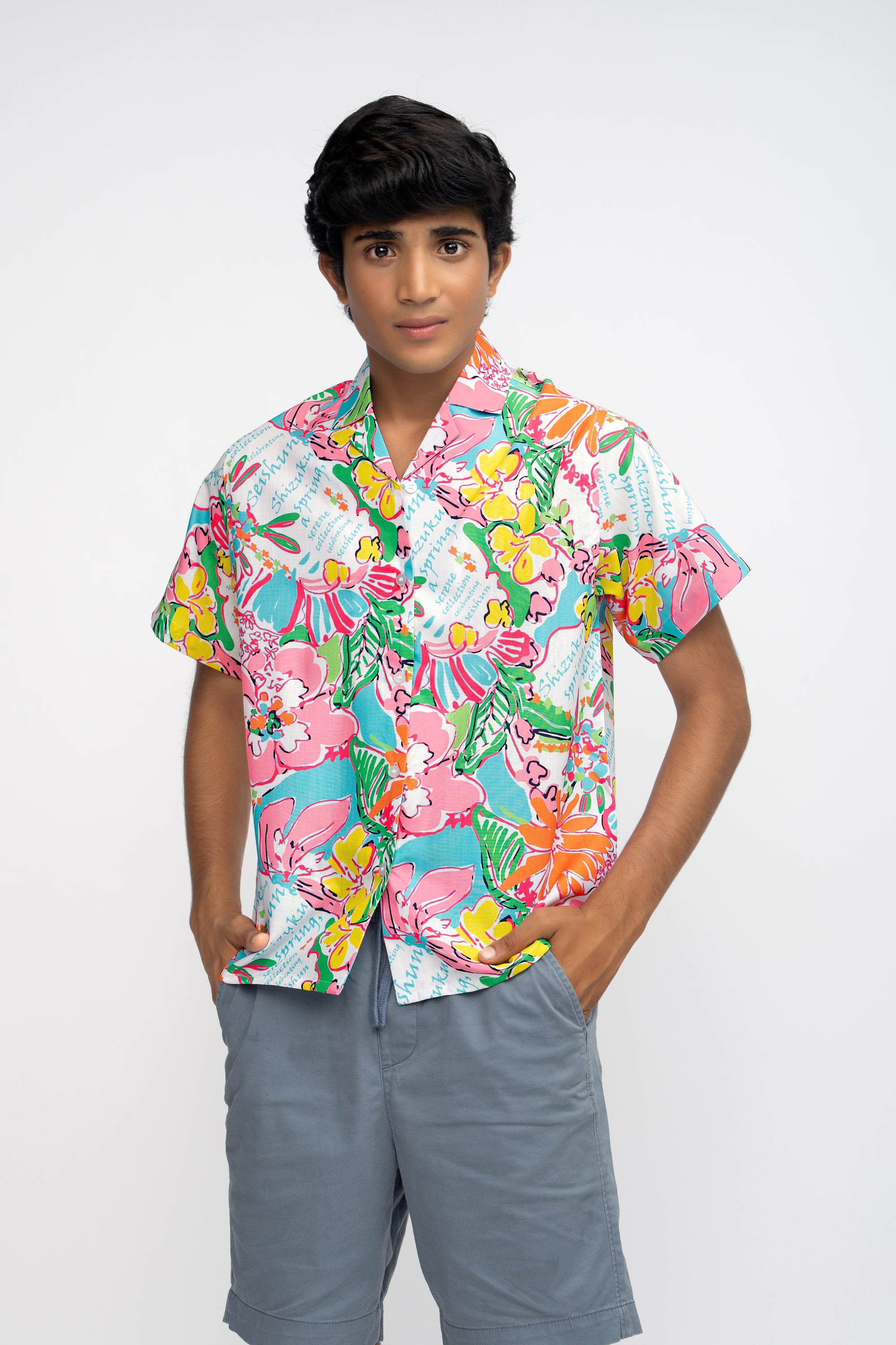 TROPICAL BOYS BOX FIT SHIRT