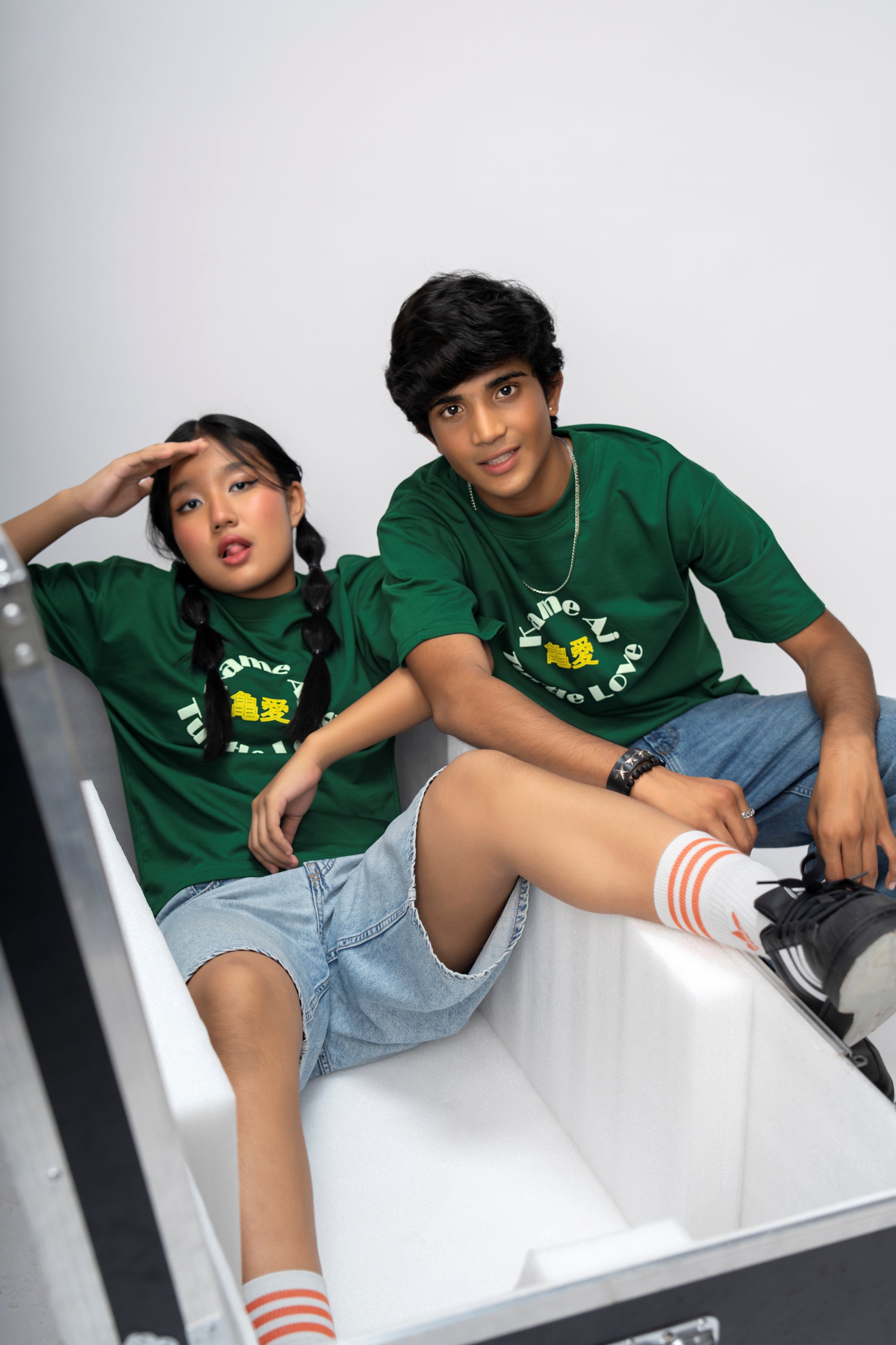 FLOW STATE GREEN OVERSIZED UNISEX T-SHIRT