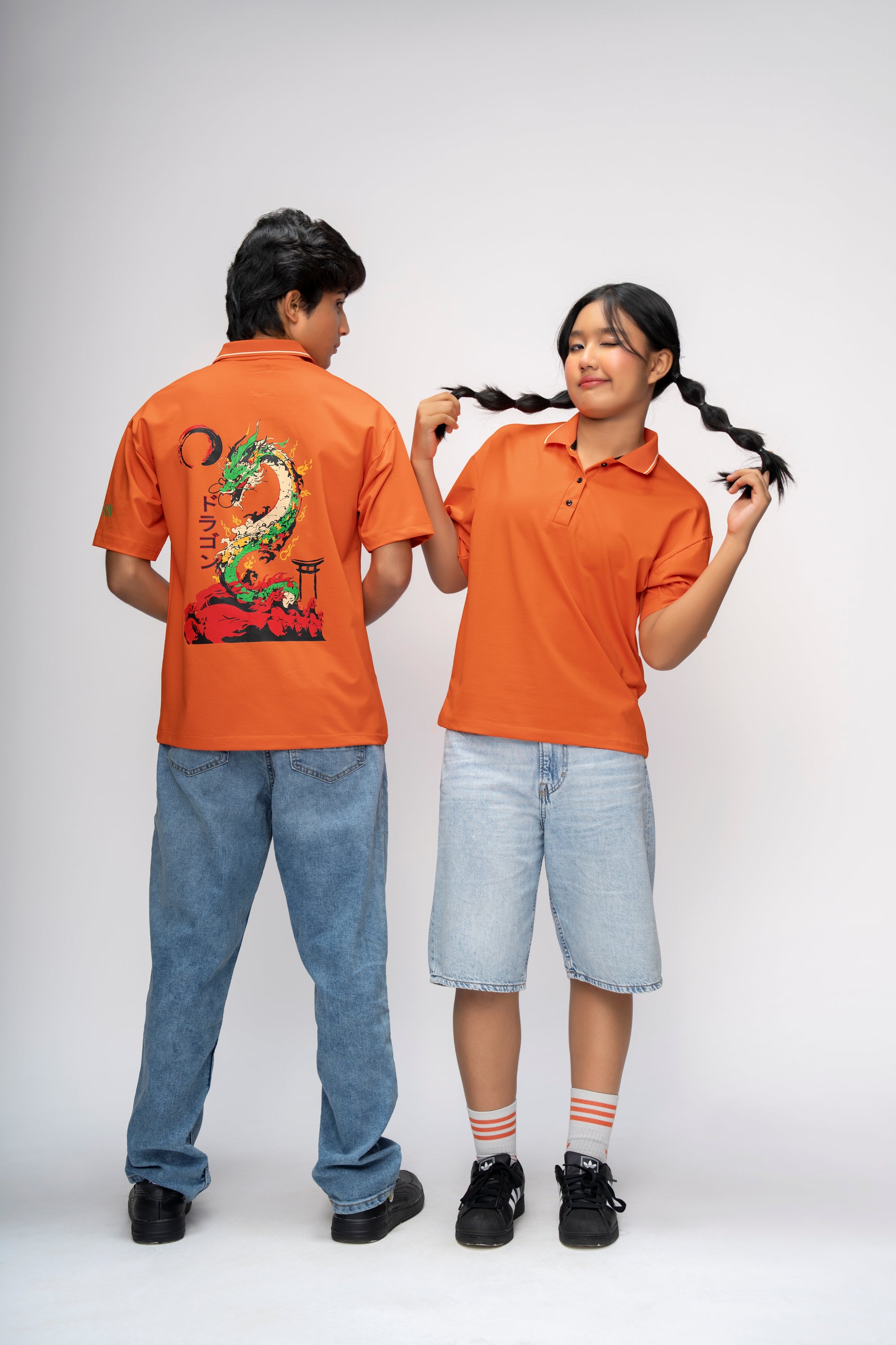 DRAGON FURY OVERSIZED UNISEX POLO