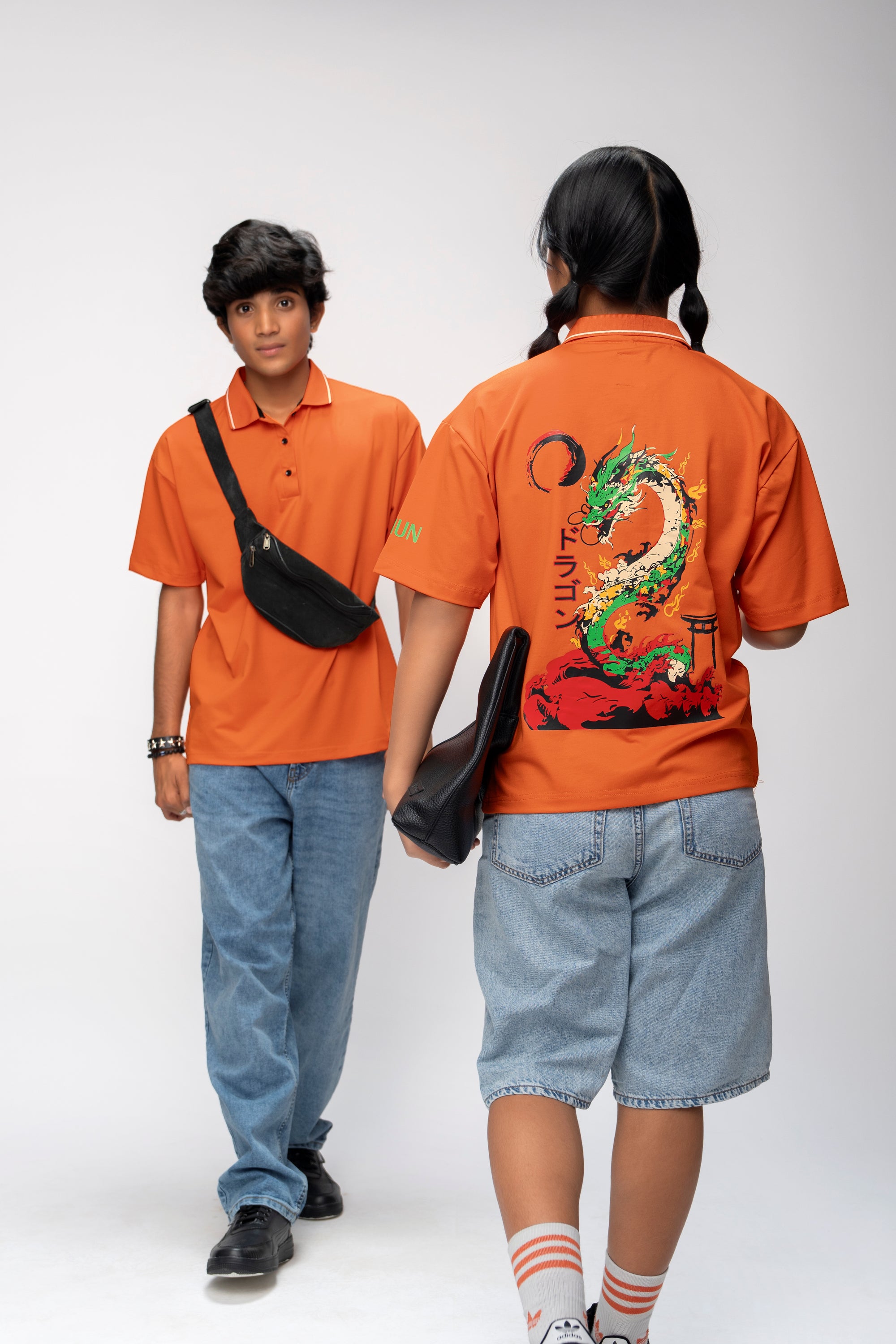 DRAGON FURY OVERSIZED UNISEX POLO