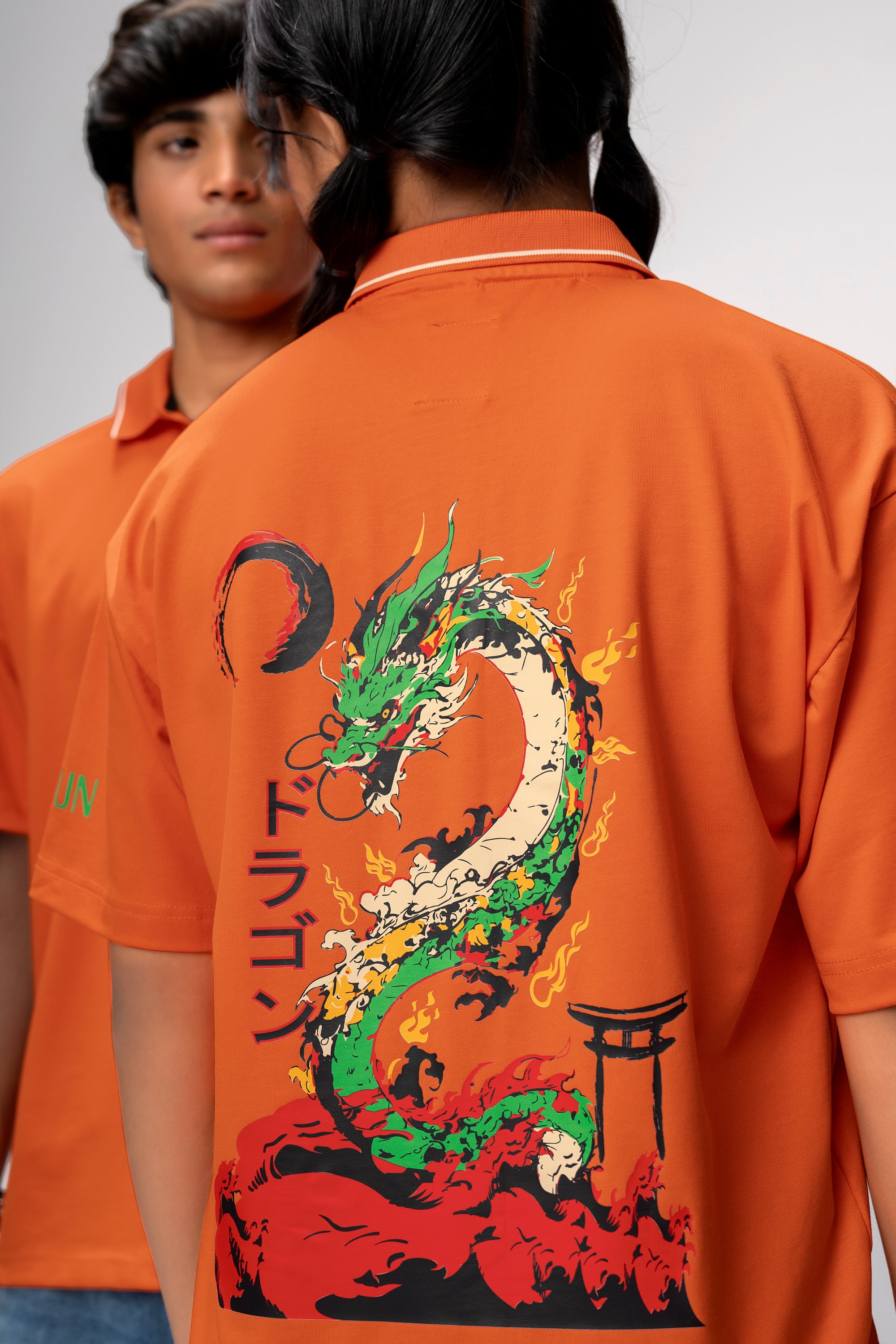 DRAGON FURY OVERSIZED UNISEX POLO