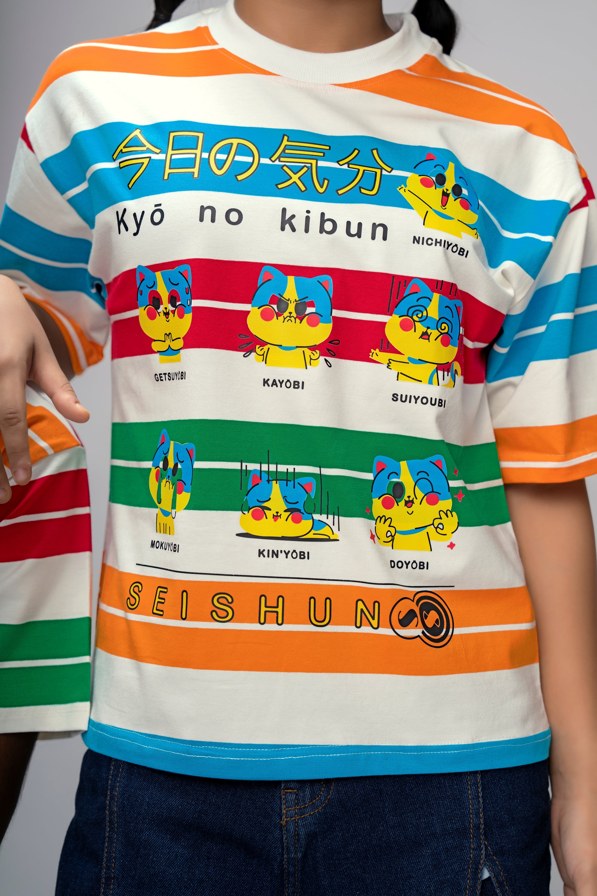 MOOD STRIPES OVERSIZED UNISEX T-SHIRT