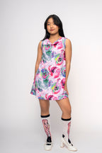 FLORAL COWL GIRLS DRESS