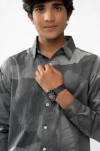 BLACK PIXEL PERFECT BOYS PREMIUM SHIRT