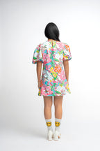 FLORAL BALLON GIRL DRESS