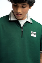 HUNTER GREEN BOYS POLO