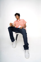 ORANGE LINING POCKETS BOYS BOX SHIRT
