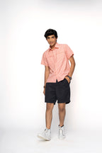 ORANGE LINING POCKETS BOYS BOX SHIRT