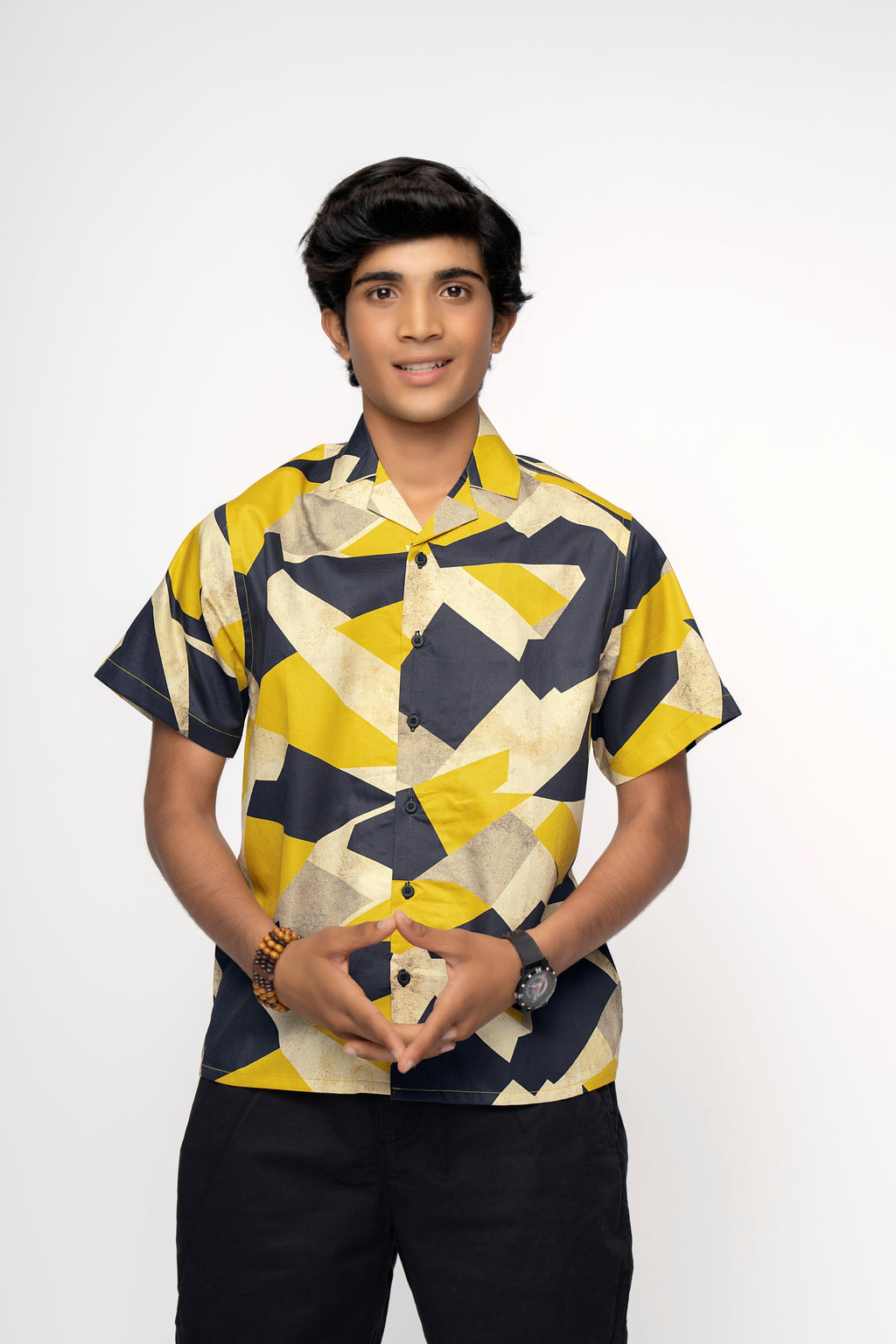 YELLOW BOYS CUBAN SHIRT