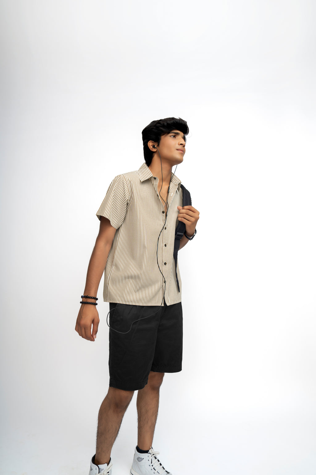 BROWN BOXY FIT BOYS SHIRT