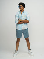 STRIPED SOFT BLUE PREMIUM SHIRT