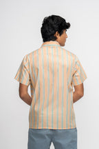 BUTTERSCOTCH & BLUE BOX FIT PREMIUM BOYS SHIRT
