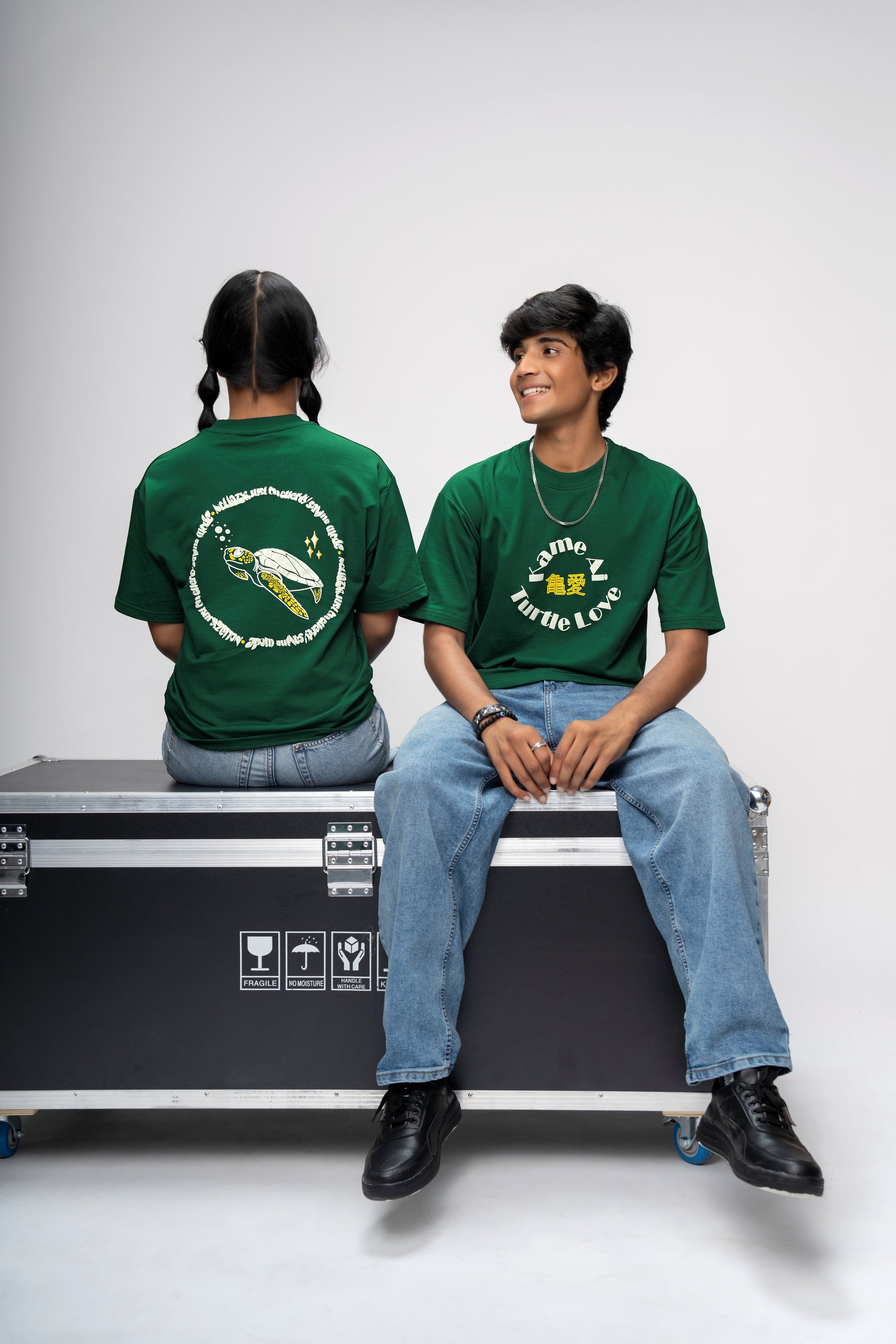 FLOW STATE GREEN OVERSIZED UNISEX T-SHIRT