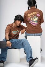 SLURP & BURP BROWN OVERSIZED UNISEX T-SHIRT