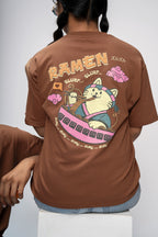 SLURP & BURP BROWN OVERSIZED UNISEX T-SHIRT