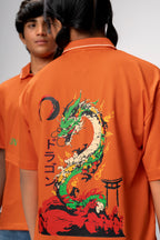 DRAGON FURY OVERSIZED UNISEX POLO
